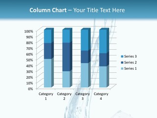 White Rippled Falling PowerPoint Template