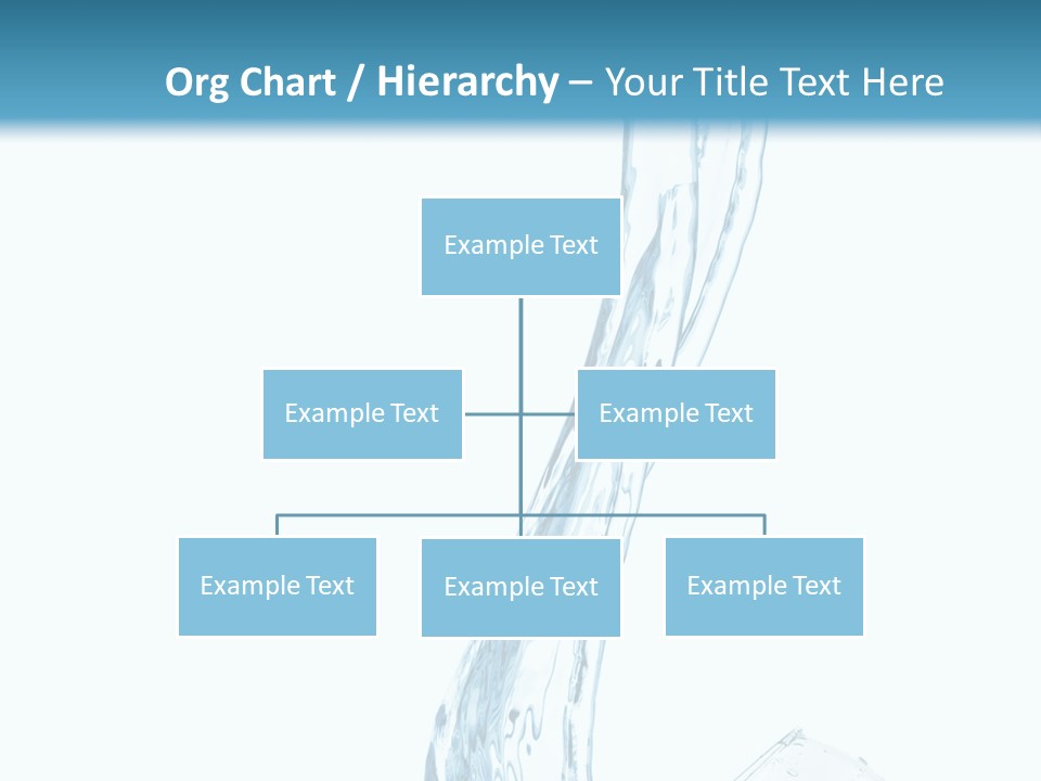 White Rippled Falling PowerPoint Template
