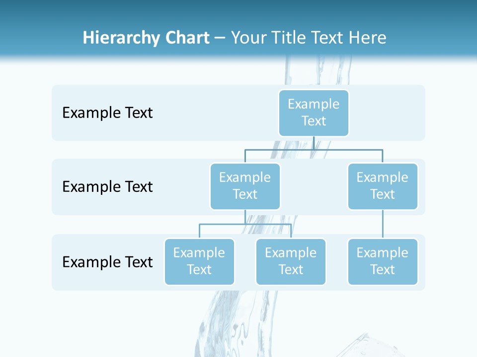 White Rippled Falling PowerPoint Template