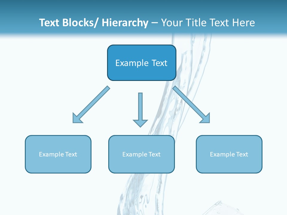 White Rippled Falling PowerPoint Template