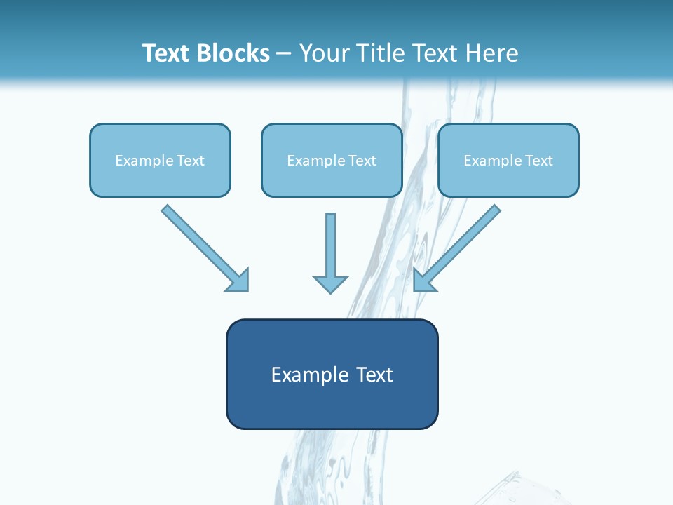 White Rippled Falling PowerPoint Template