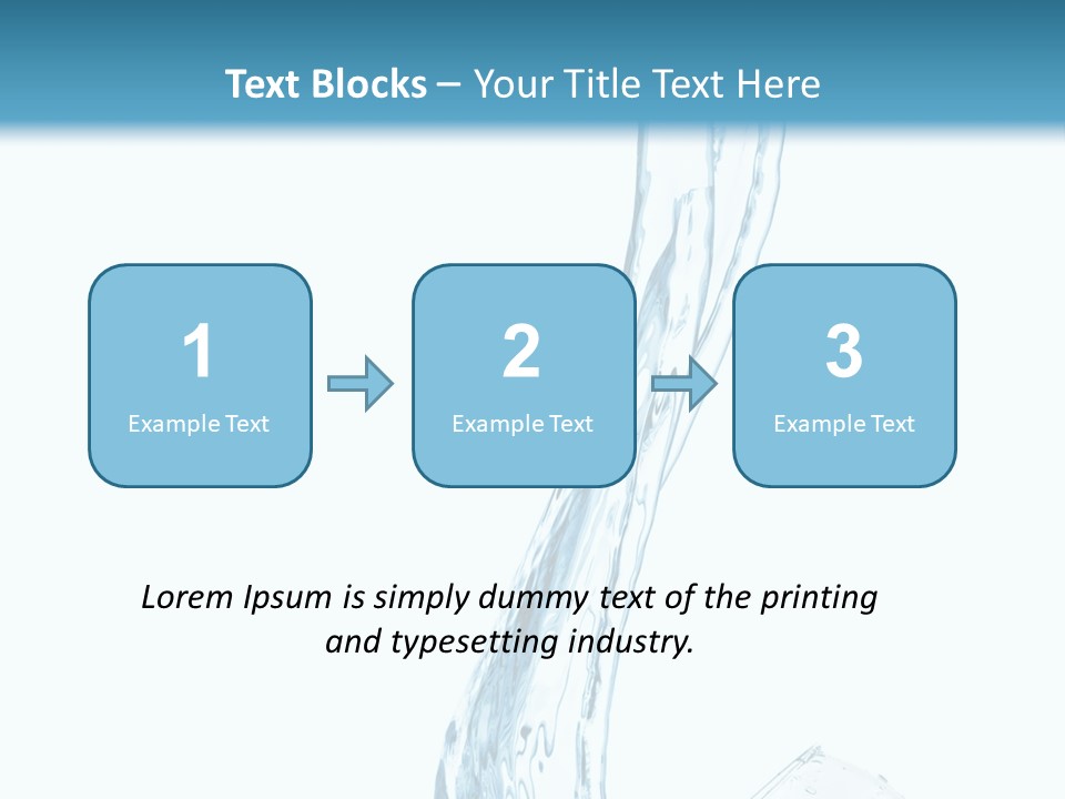 White Rippled Falling PowerPoint Template
