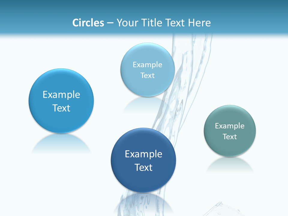 White Rippled Falling PowerPoint Template