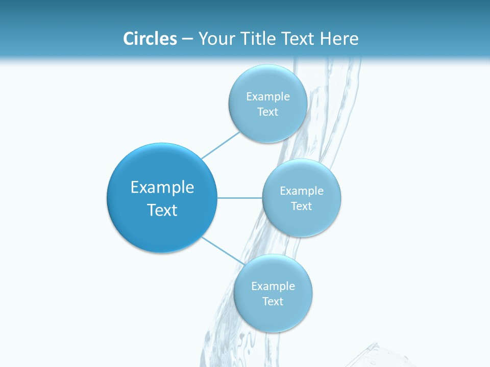 White Rippled Falling PowerPoint Template