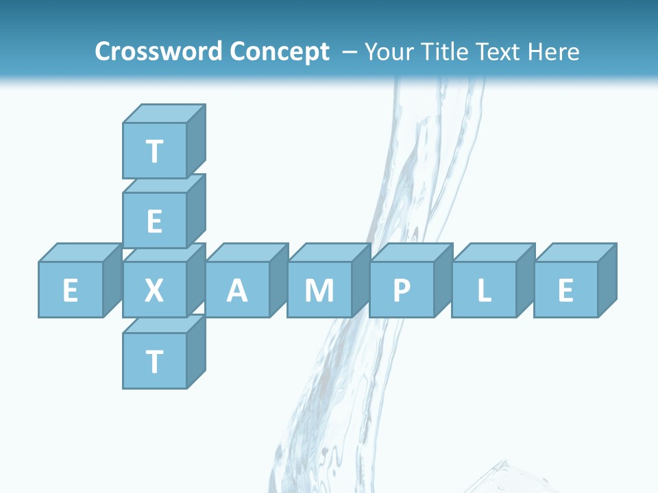 White Rippled Falling PowerPoint Template