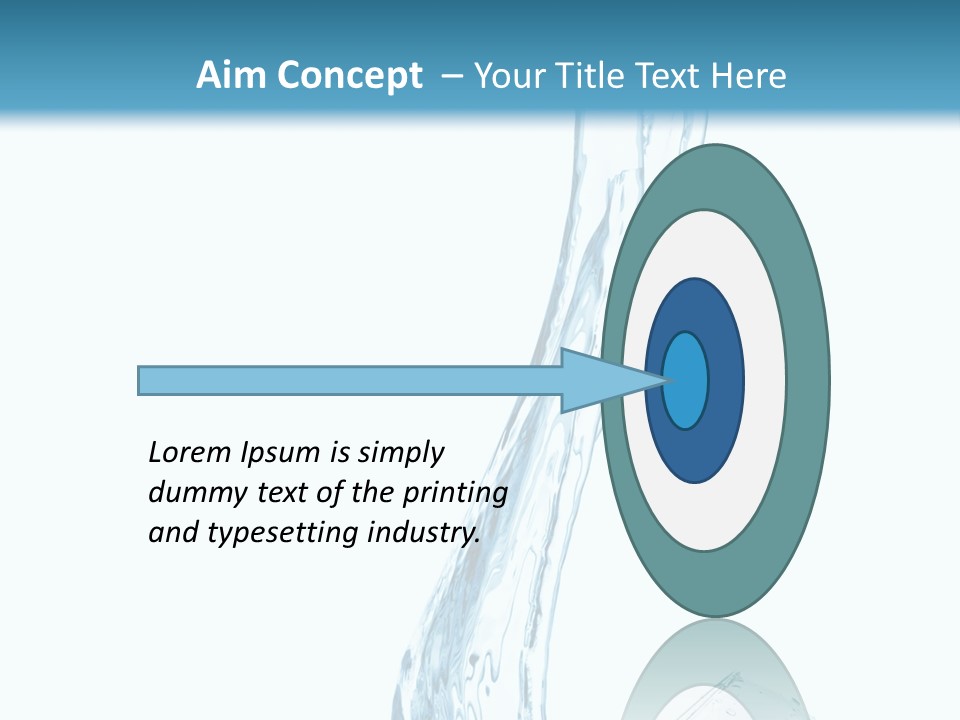 White Rippled Falling PowerPoint Template