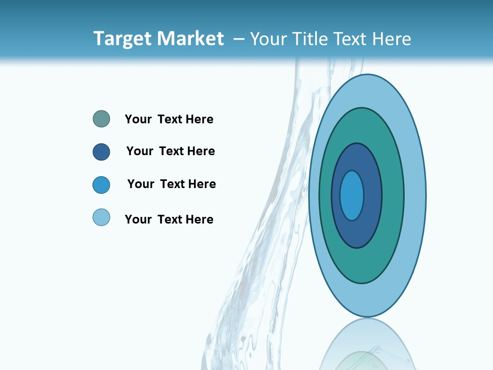 White Rippled Falling PowerPoint Template