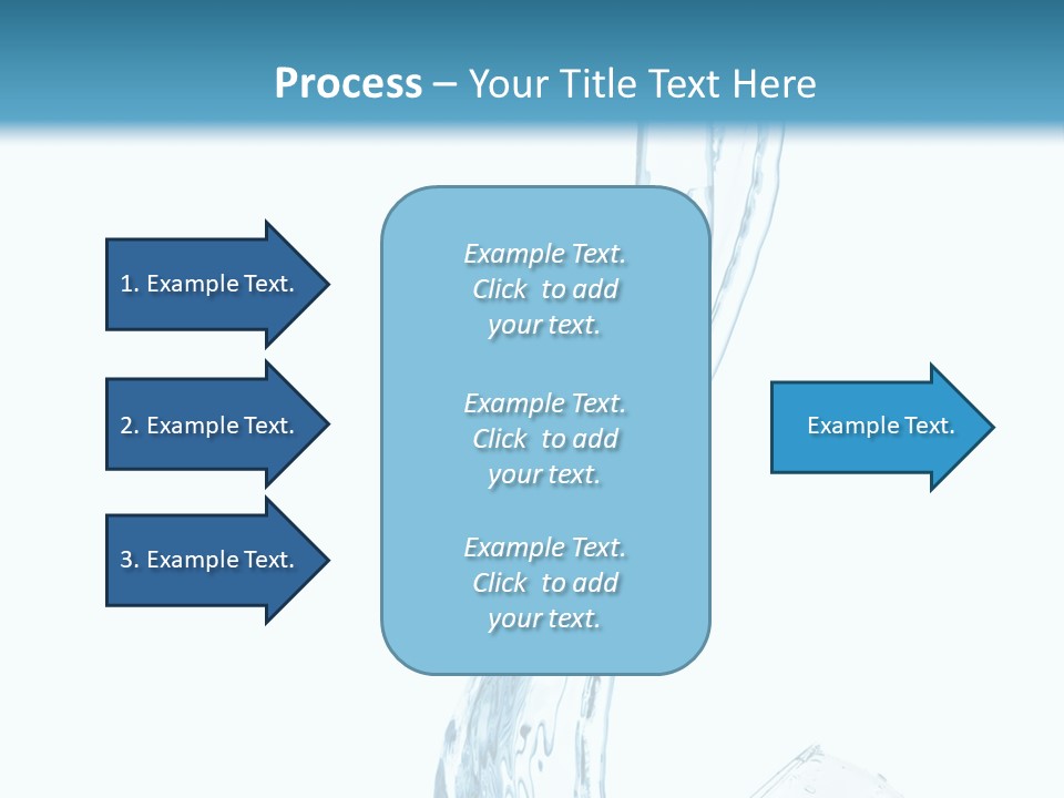 White Rippled Falling PowerPoint Template