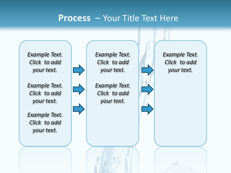 White Rippled Falling PowerPoint Template