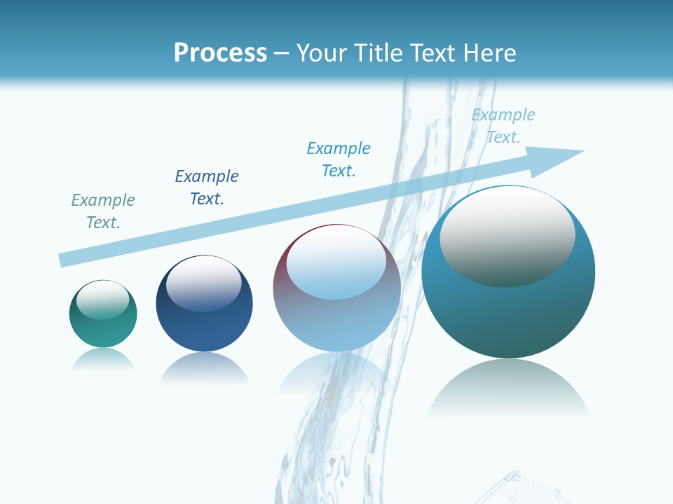 White Rippled Falling PowerPoint Template