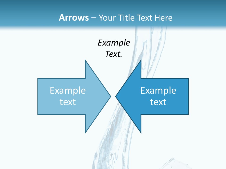 White Rippled Falling PowerPoint Template