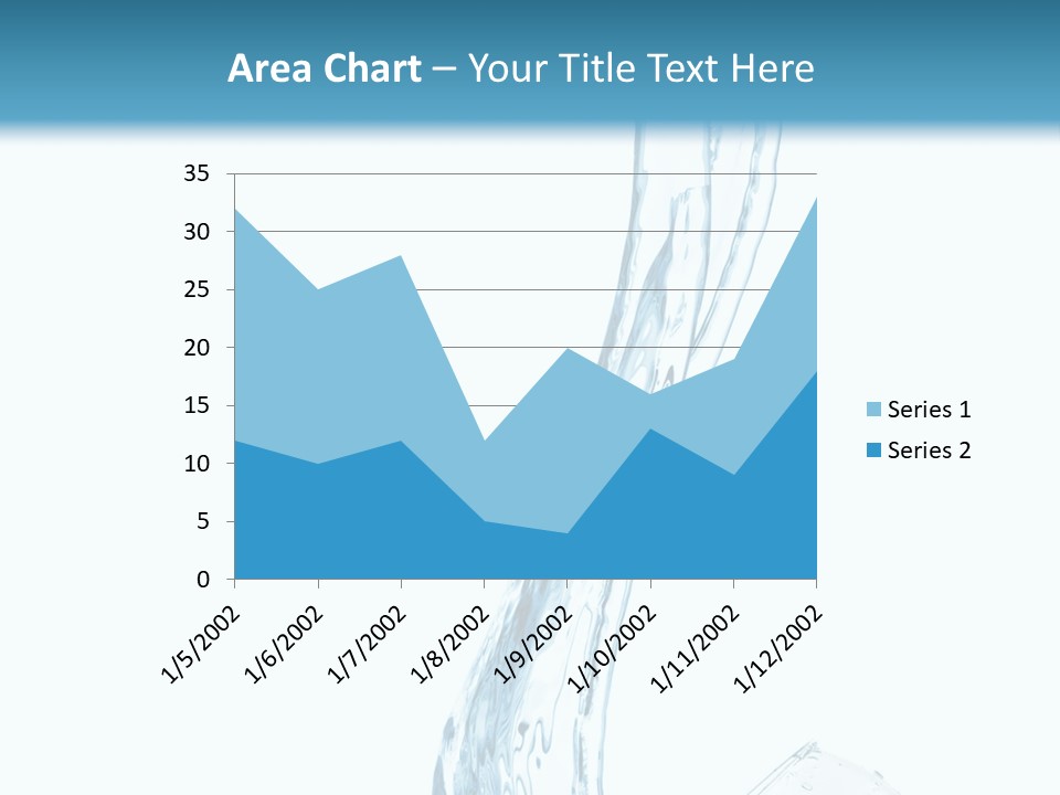 White Rippled Falling PowerPoint Template