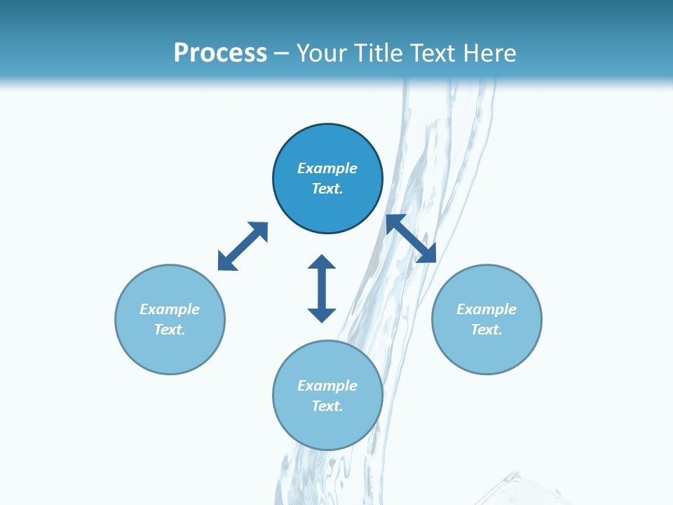 White Rippled Falling PowerPoint Template