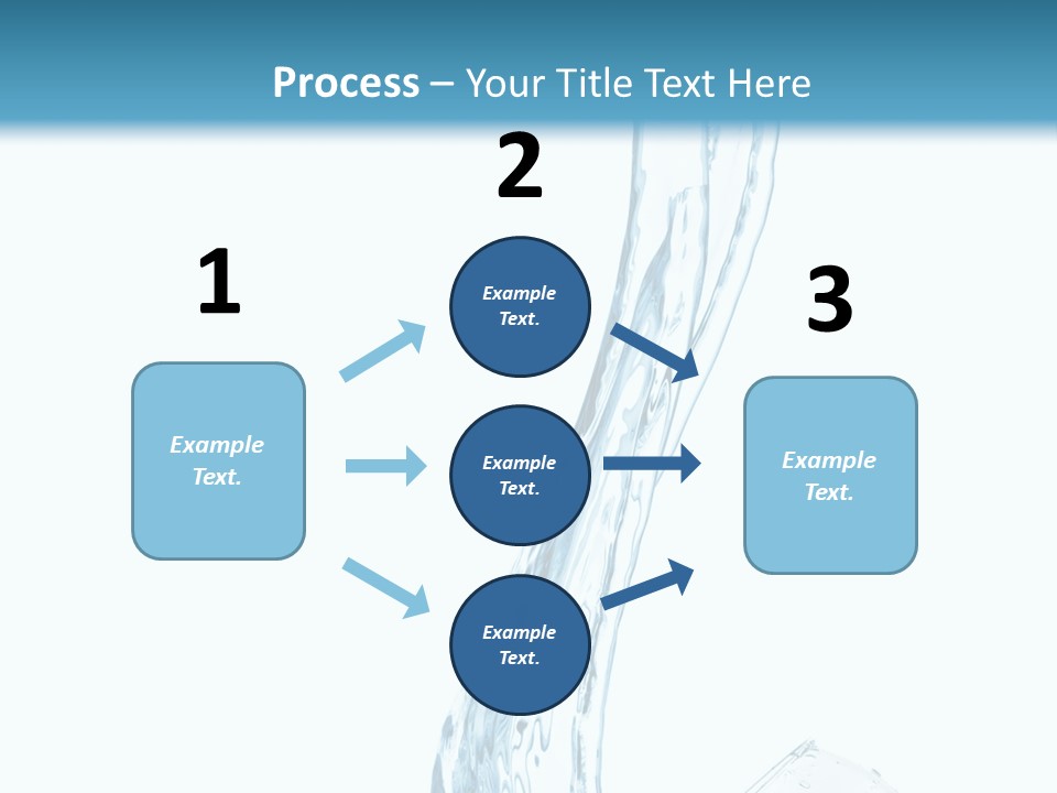 White Rippled Falling PowerPoint Template