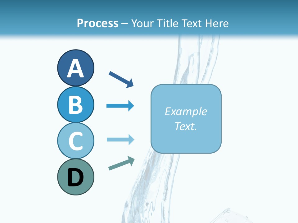 White Rippled Falling PowerPoint Template
