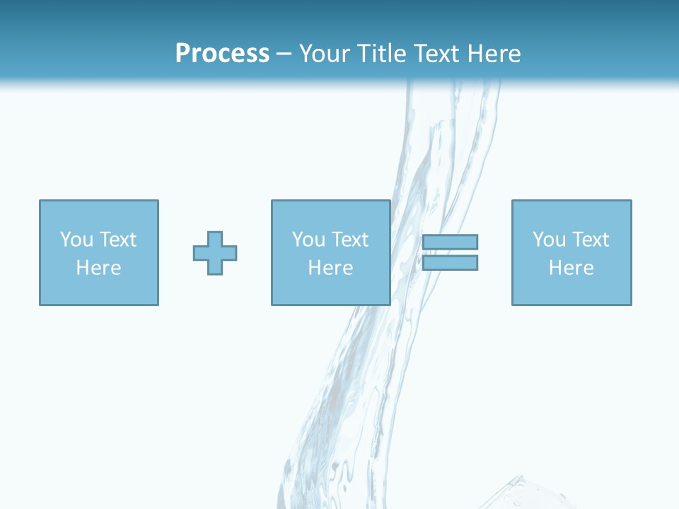 White Rippled Falling PowerPoint Template