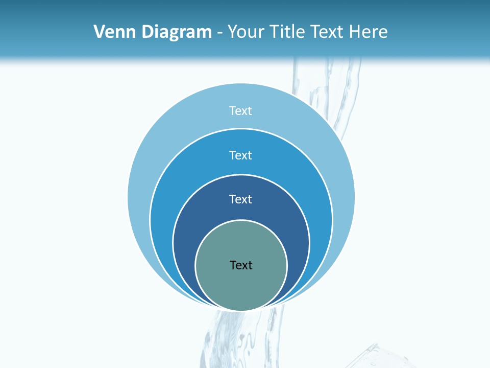 White Rippled Falling PowerPoint Template