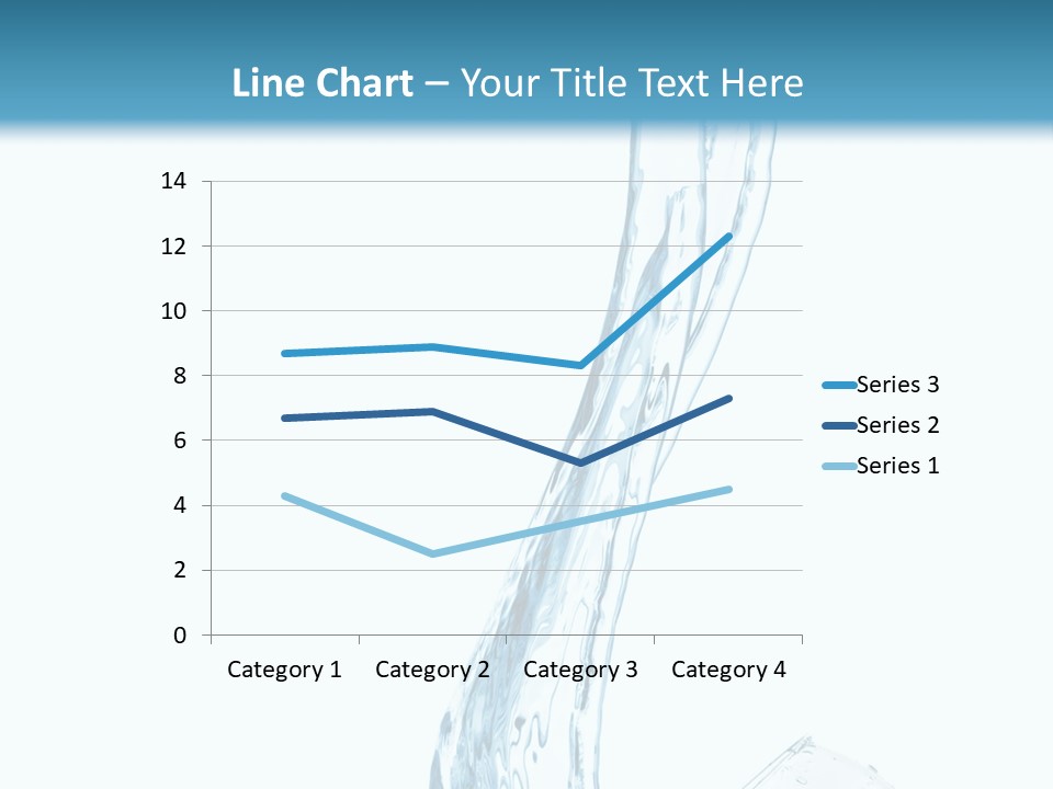 White Rippled Falling PowerPoint Template