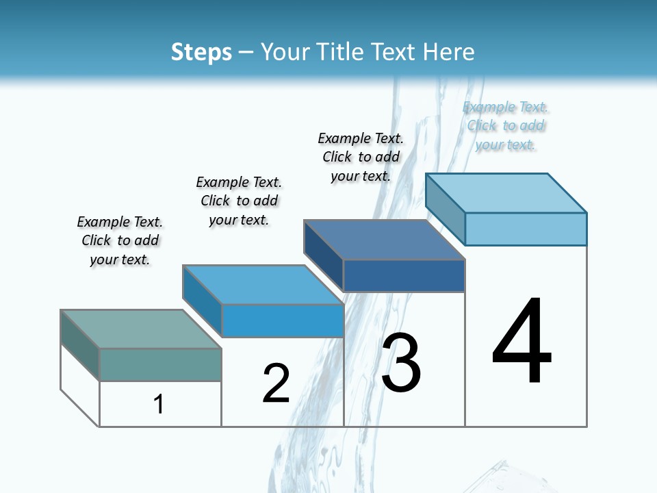 White Rippled Falling PowerPoint Template
