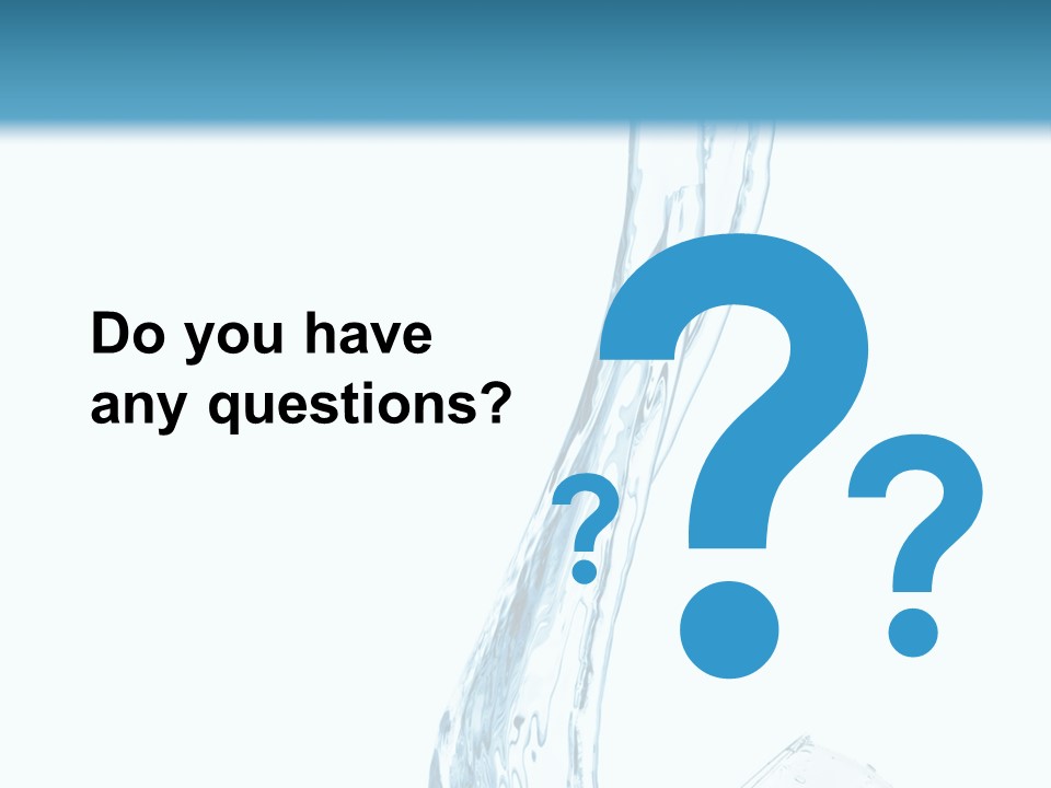 White Rippled Falling PowerPoint Template