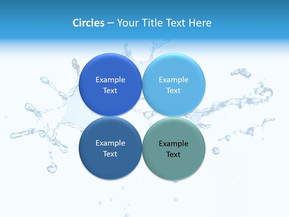 Close Up Wet Glacue PowerPoint Template