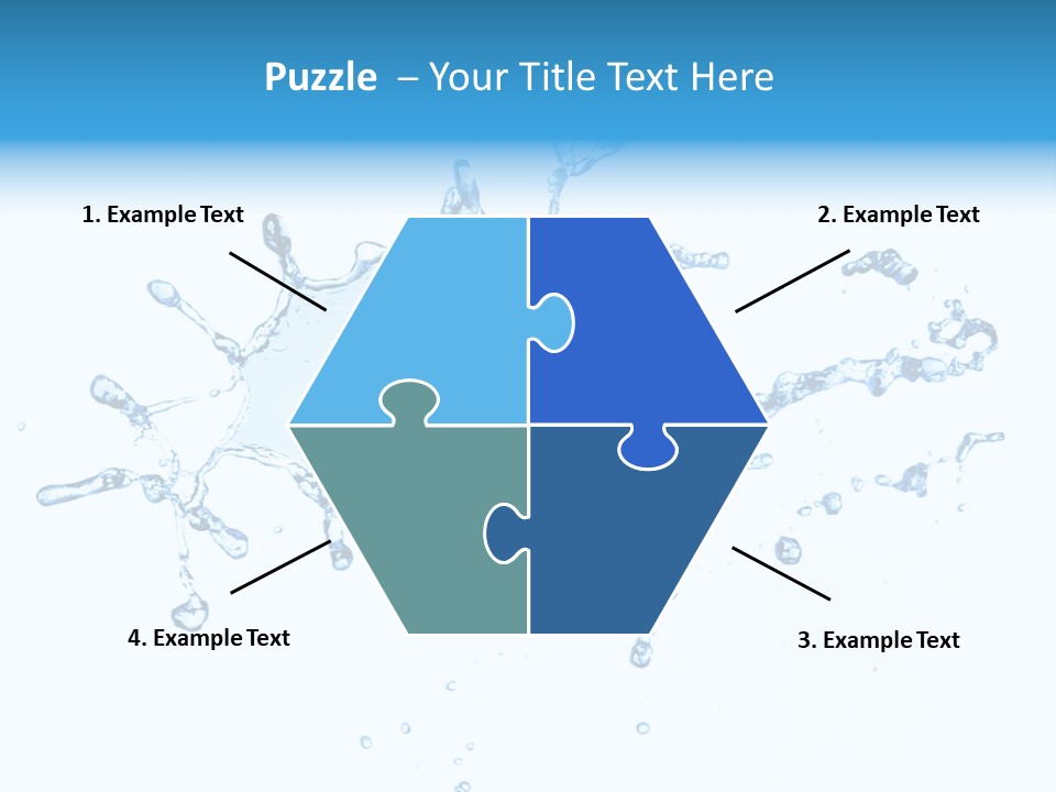 Close Up Wet Glacue PowerPoint Template