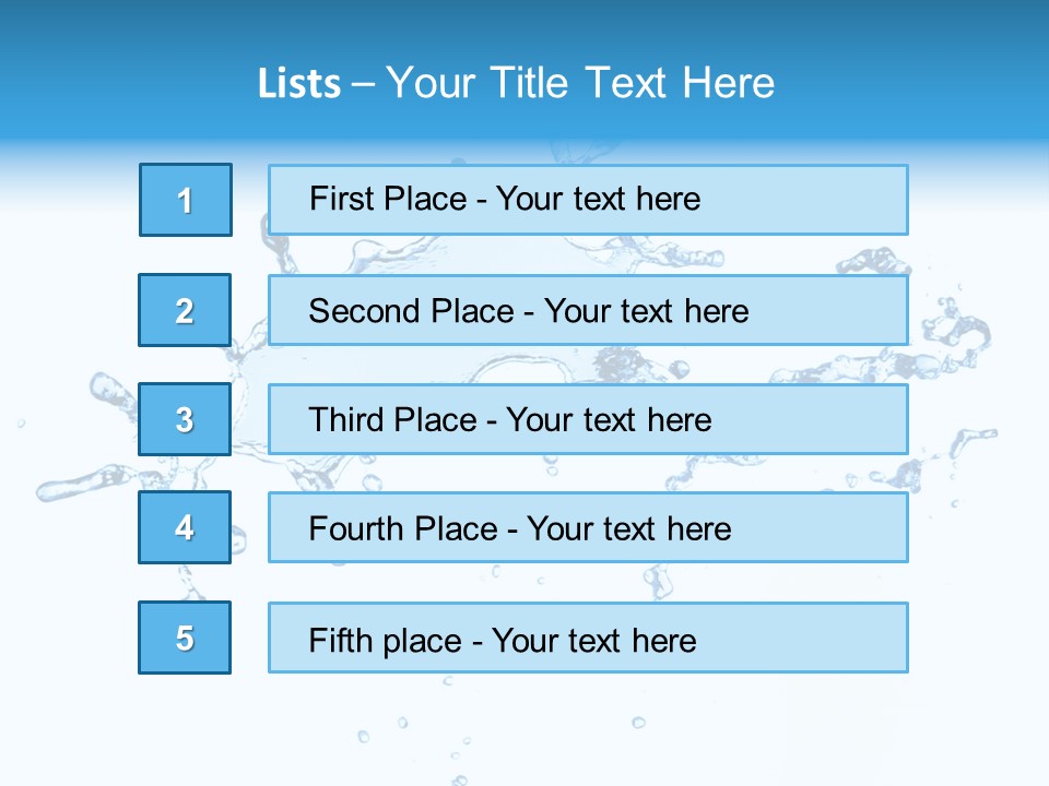Close Up Wet Glacue PowerPoint Template