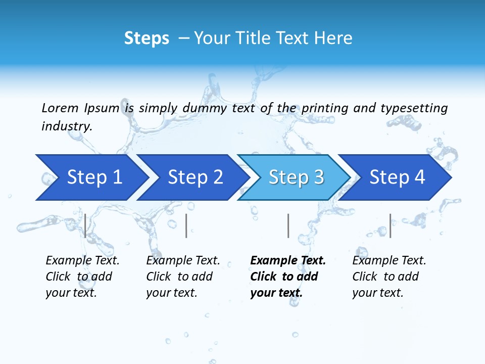 Close Up Wet Glacue PowerPoint Template
