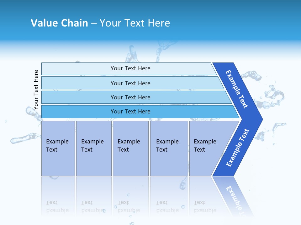Close Up Wet Glacue PowerPoint Template