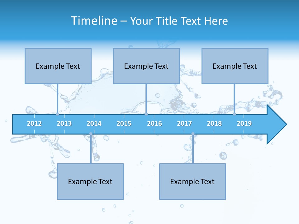 Close Up Wet Glacue PowerPoint Template