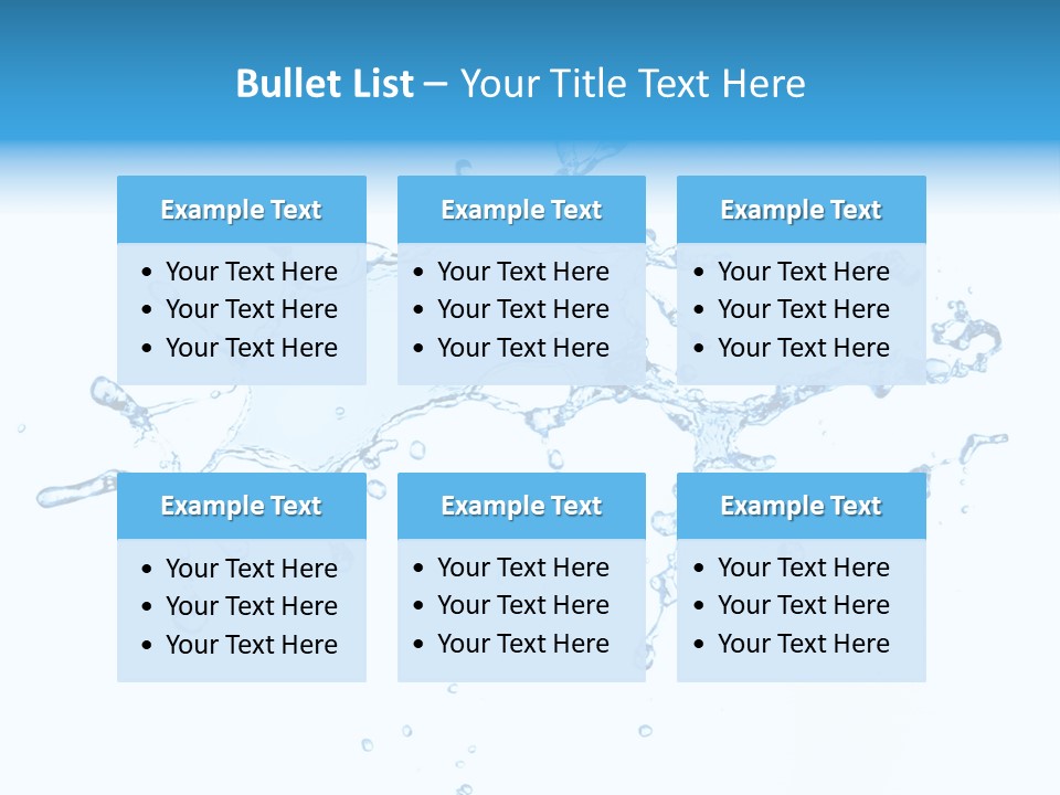 Close Up Wet Glacue PowerPoint Template