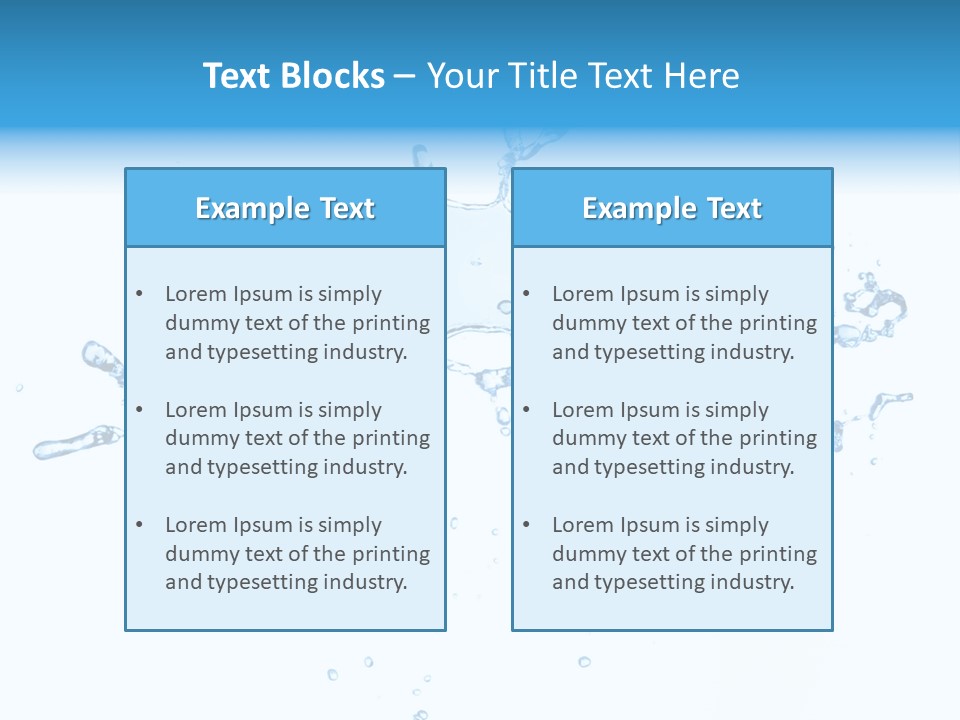 Close Up Wet Glacue PowerPoint Template