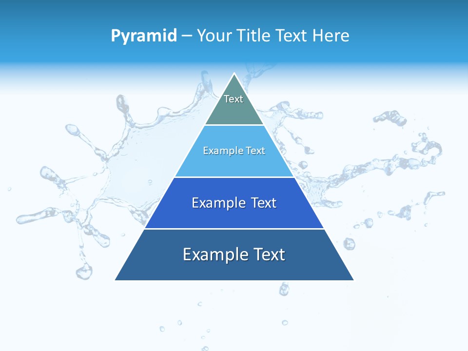 Close Up Wet Glacue PowerPoint Template