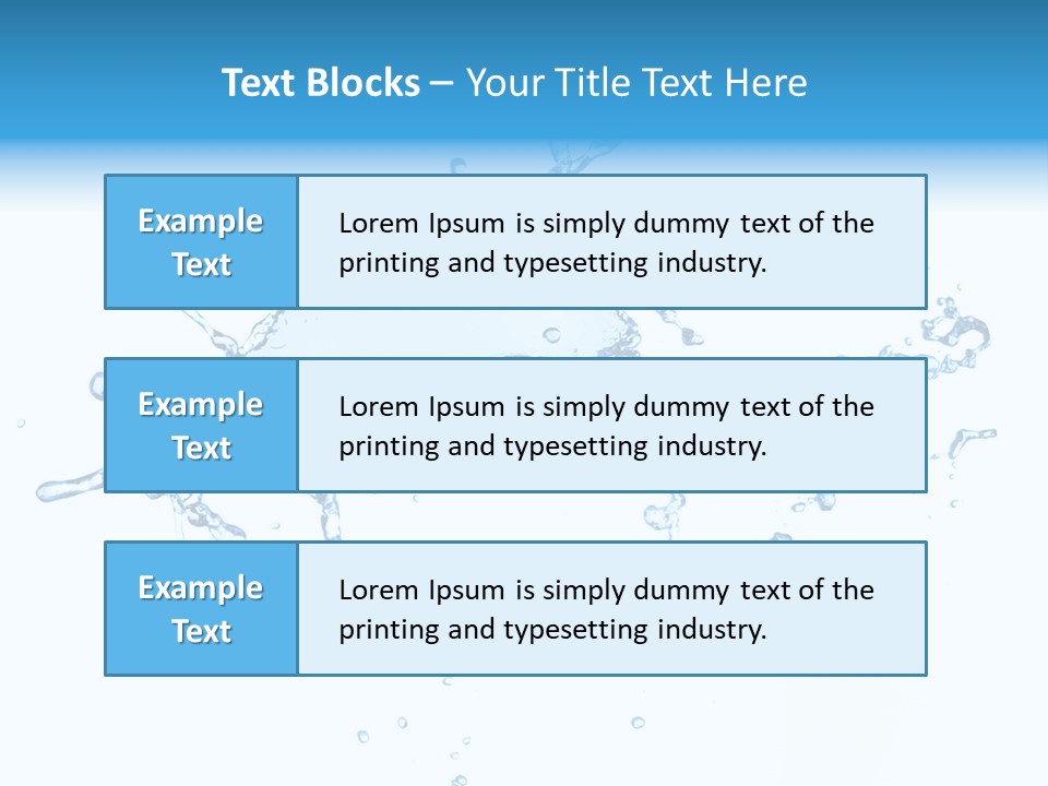 Close Up Wet Glacue PowerPoint Template