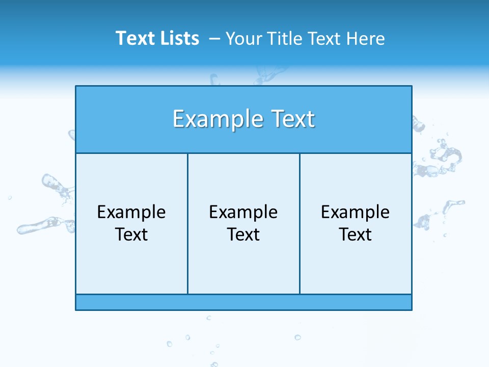 Close Up Wet Glacue PowerPoint Template