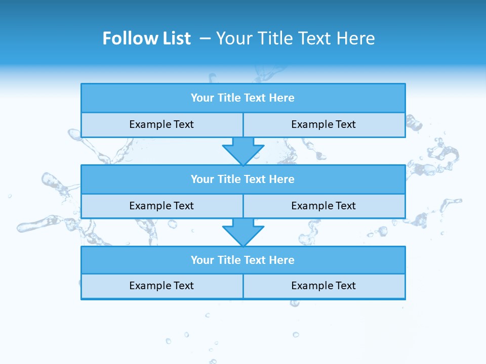Close Up Wet Glacue PowerPoint Template