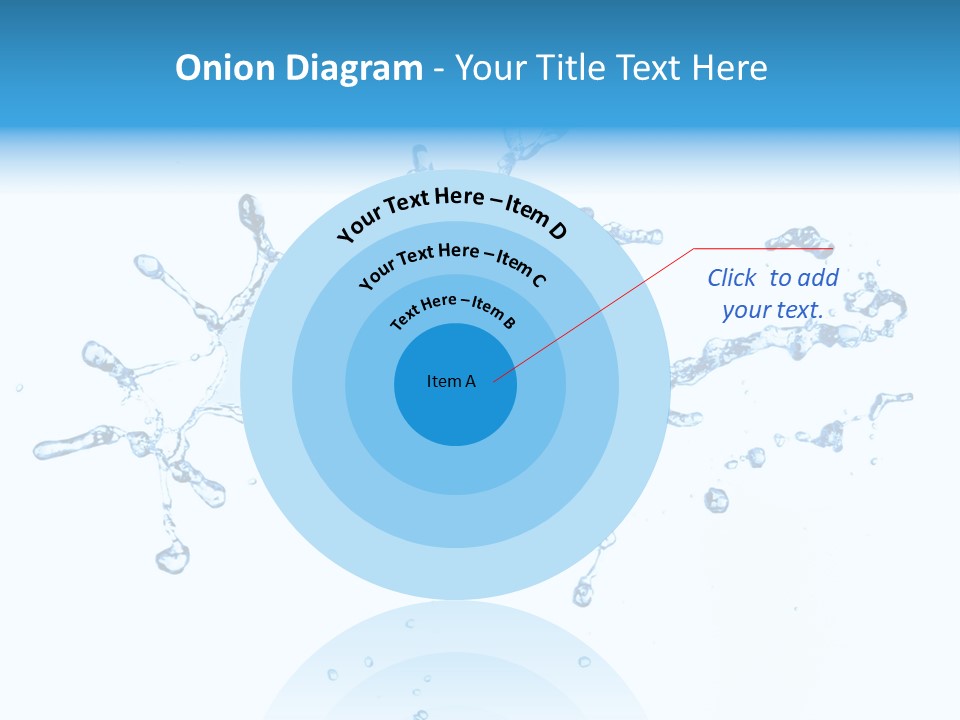 Close Up Wet Glacue PowerPoint Template