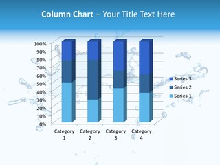 Close Up Wet Glacue PowerPoint Template