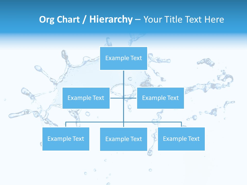 Close Up Wet Glacue PowerPoint Template