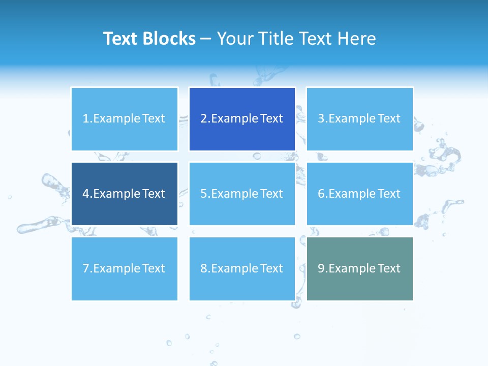 Close Up Wet Glacue PowerPoint Template
