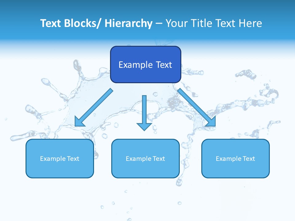 Close Up Wet Glacue PowerPoint Template