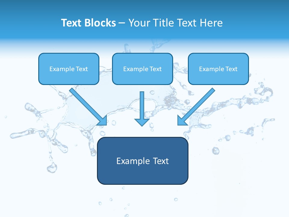 Close Up Wet Glacue PowerPoint Template