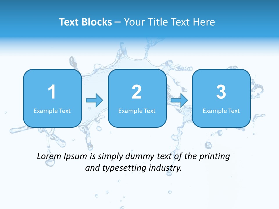 Close Up Wet Glacue PowerPoint Template