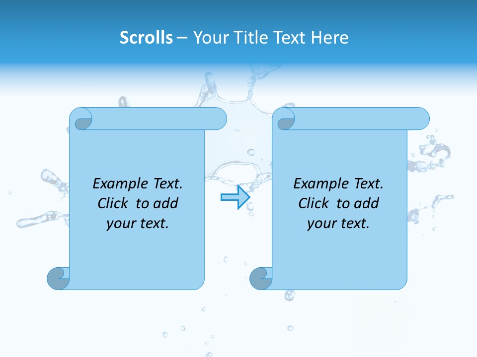 Close Up Wet Glacue PowerPoint Template