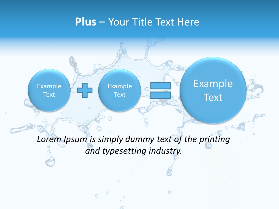 Close Up Wet Glacue PowerPoint Template