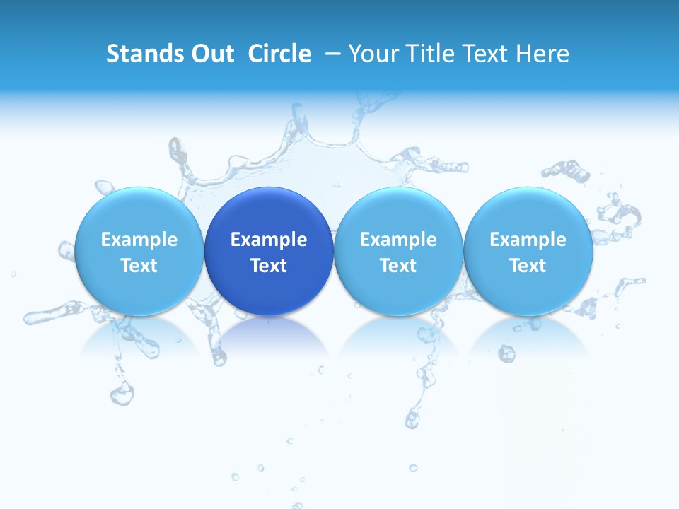Close Up Wet Glacue PowerPoint Template