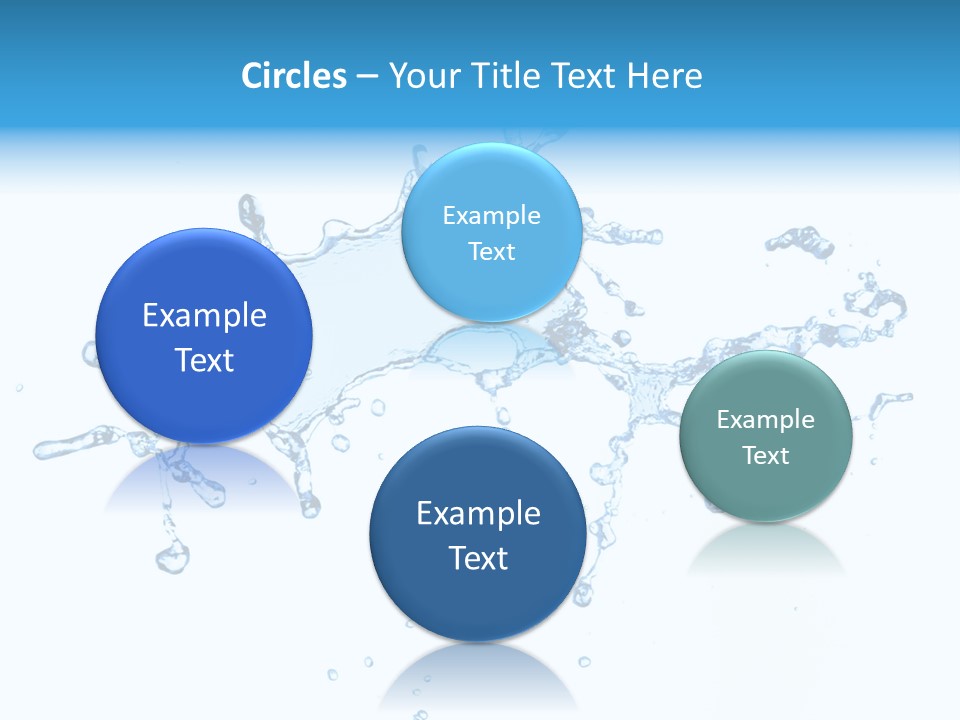 Close Up Wet Glacue PowerPoint Template