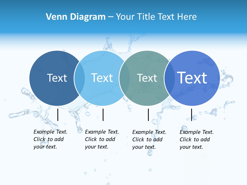 Close Up Wet Glacue PowerPoint Template