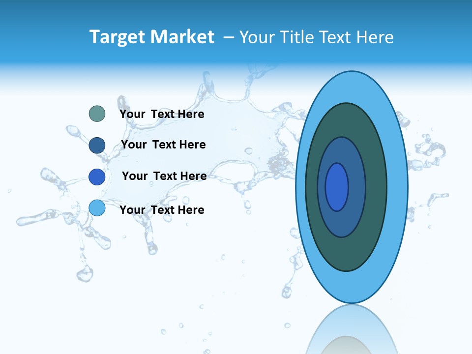 Close Up Wet Glacue PowerPoint Template