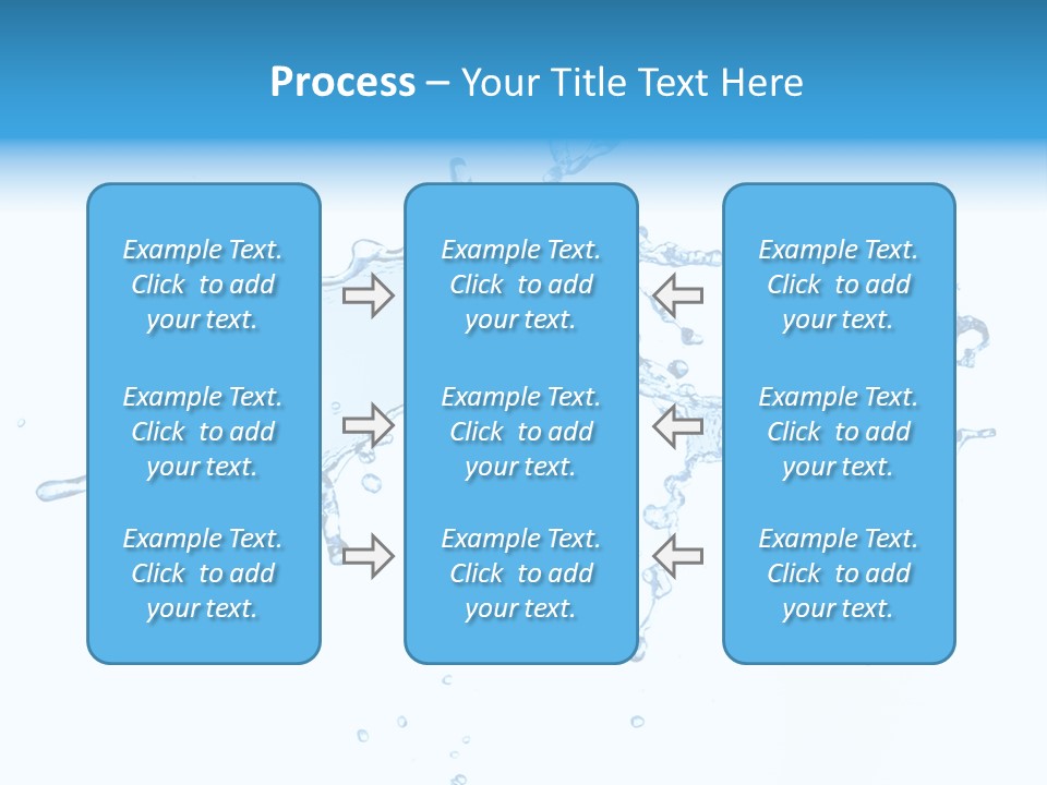 Close Up Wet Glacue PowerPoint Template